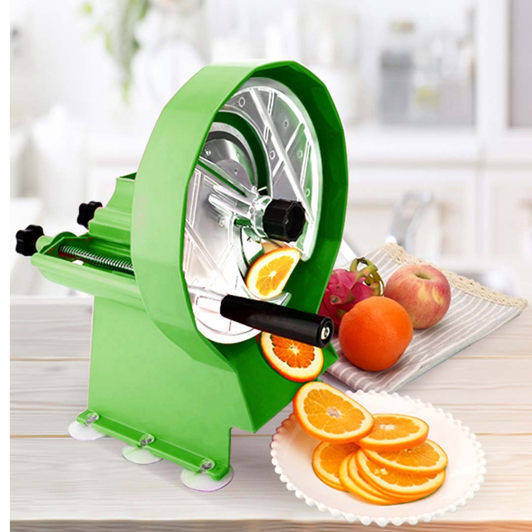 Commercial Manual Vegetable Fruit Slicer Green
