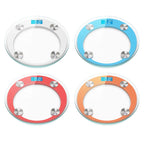 180kg Digital Glass LCD Scales Round Orange