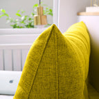SOGA 180cm Yellow Wedge Bed Cushion