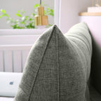 SOGA 180cm Grey Wedge Bed Cushion