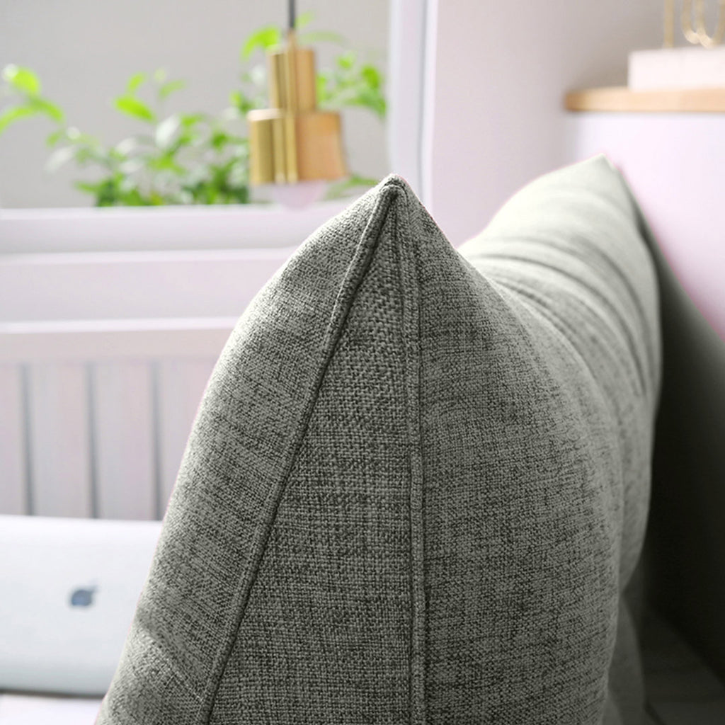 SOGA 120cm Grey Wedge Bed Cushion
