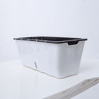 White Rectangular Flowerpot Vegetable Herb Planters Box Large