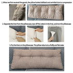 SOGA 150cm Grey Wedge Bed Cushion