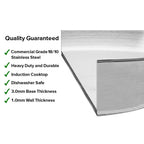 50L 18/10 Stainless Steel Stockpot with Perforated Pasta Strainer
