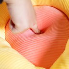 Beige Double Flower Shape Cushion