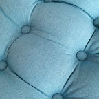 60cm Blue Wedge Lumbar Pillow