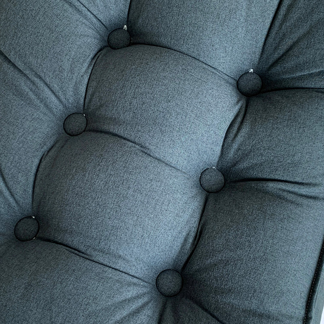 45cm Grey Wedge Lumbar Pillow