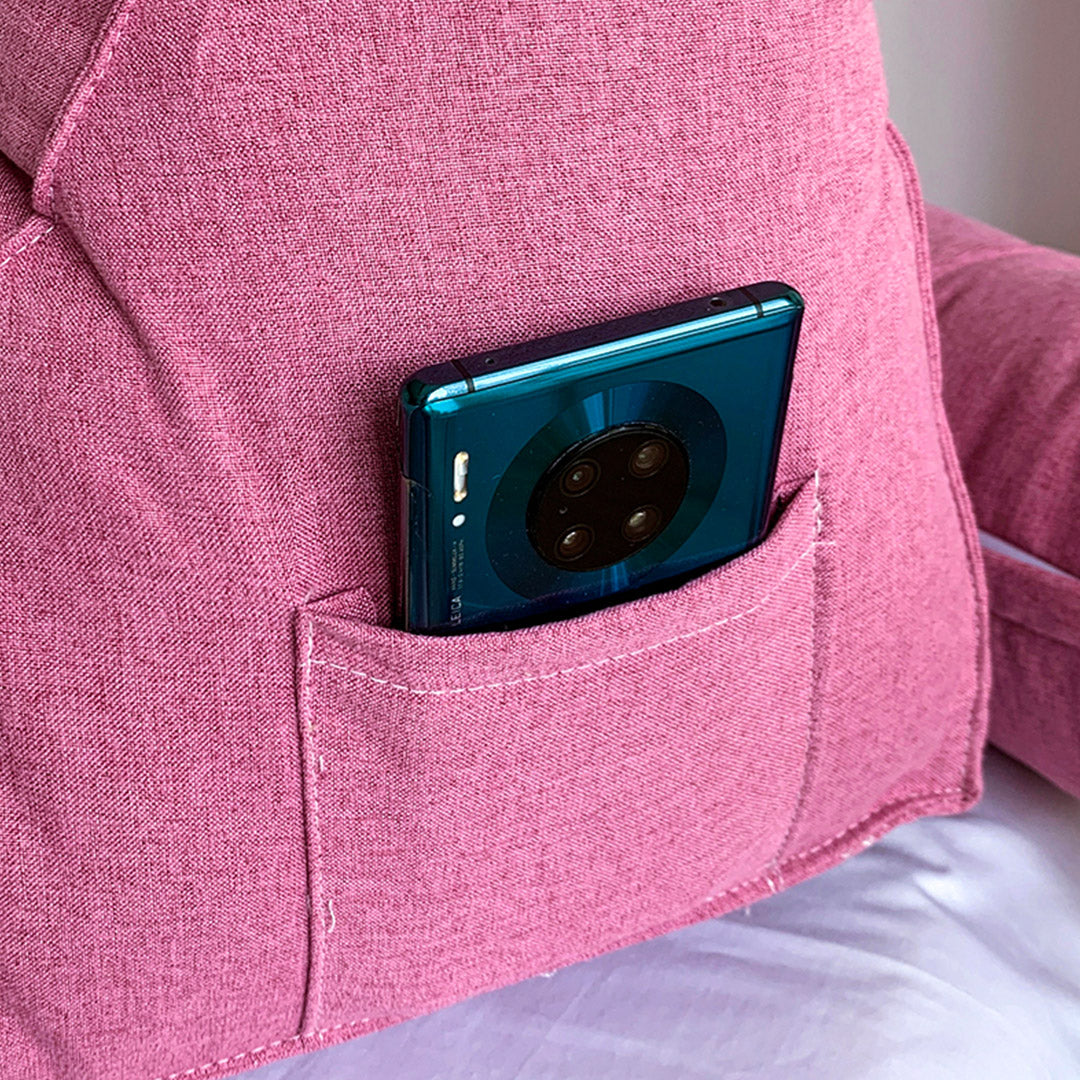 45cm Magenta Wedge Lumbar Pillow
