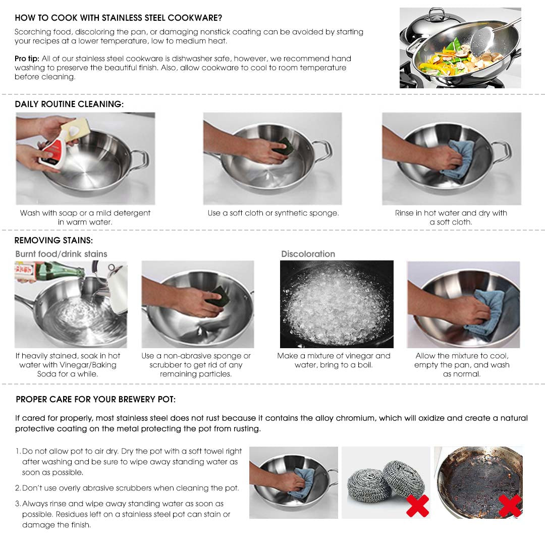 71L 18/10 Stainless Steel Stockpot with Perforated Pasta Strainer