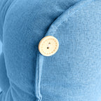 45cm Blue Wedge Lumbar Pillow
