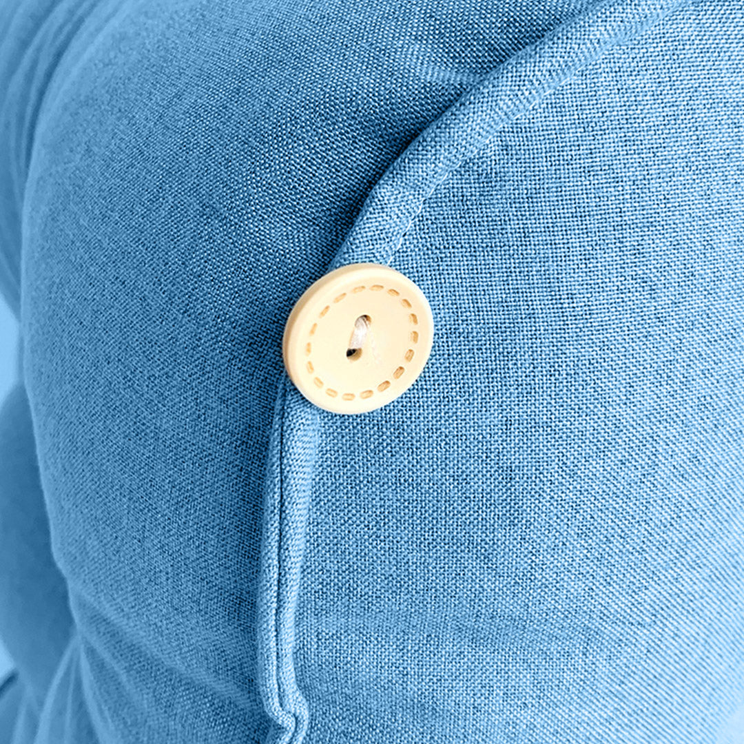 45cm Blue Wedge Lumbar Pillow