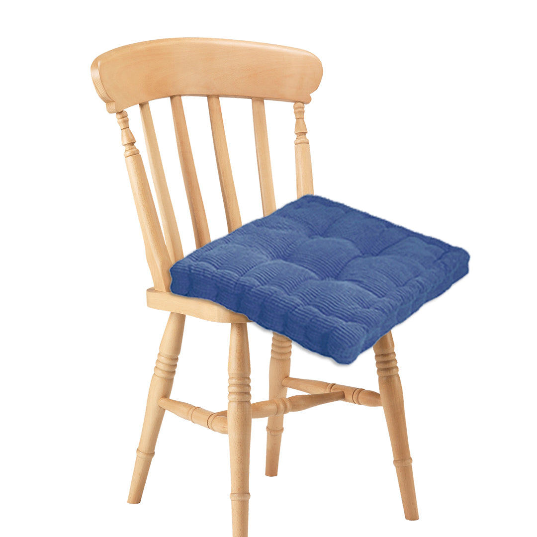 Blue Plush Square Cushion