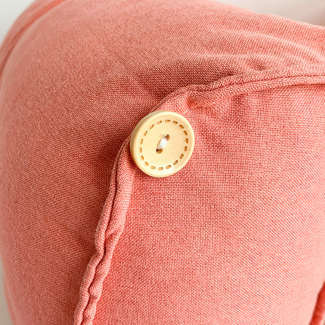 60cm Peach Wedge Lumbar Pillow