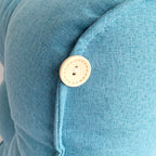 60cm Blue Wedge Lumbar Pillow