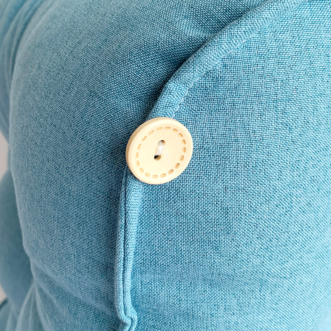 60cm Blue Wedge Lumbar Pillow