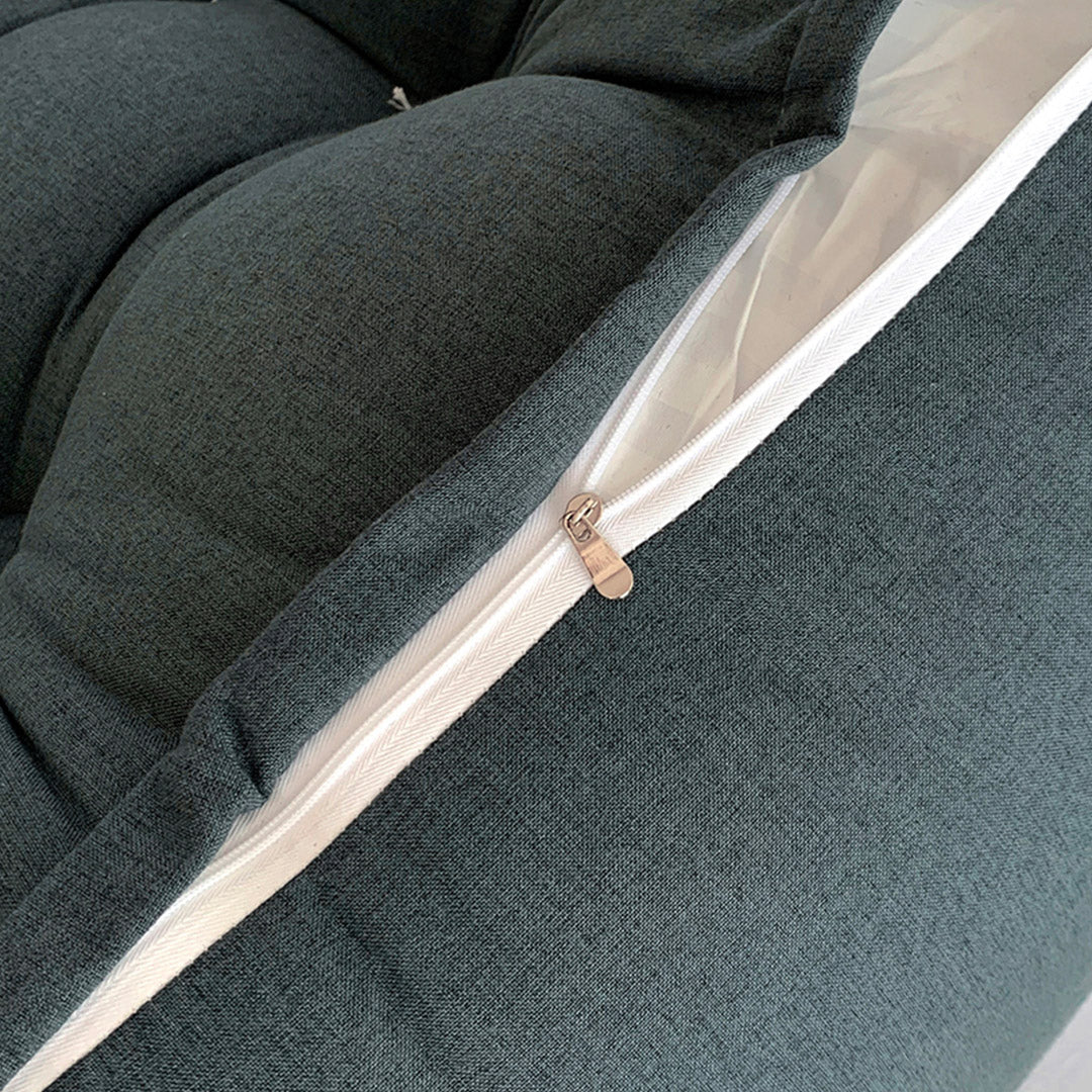 60cm Grey Wedge Lumbar Pillow