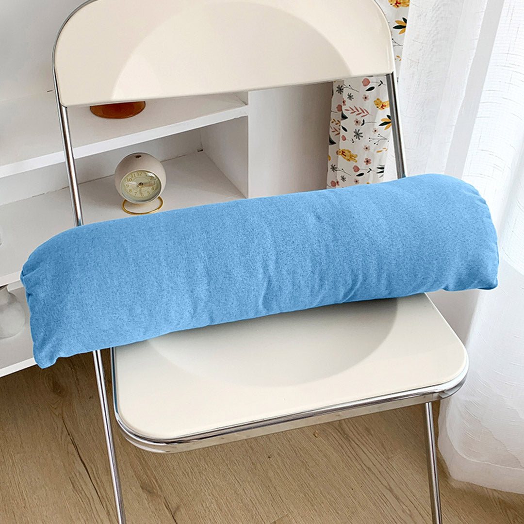 45cm Blue Wedge Lumbar Pillow