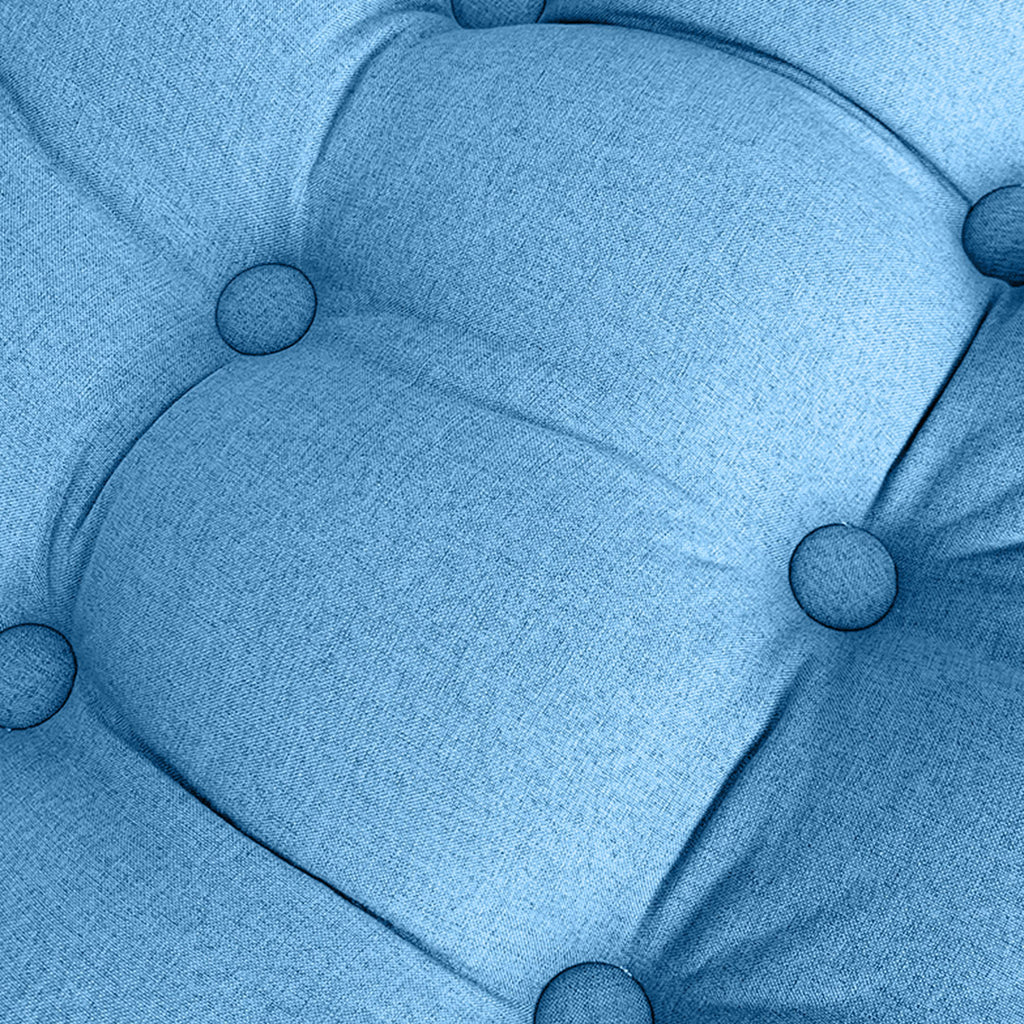 45cm Blue Wedge Lumbar Pillow