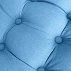45cm Blue Wedge Lumbar Pillow