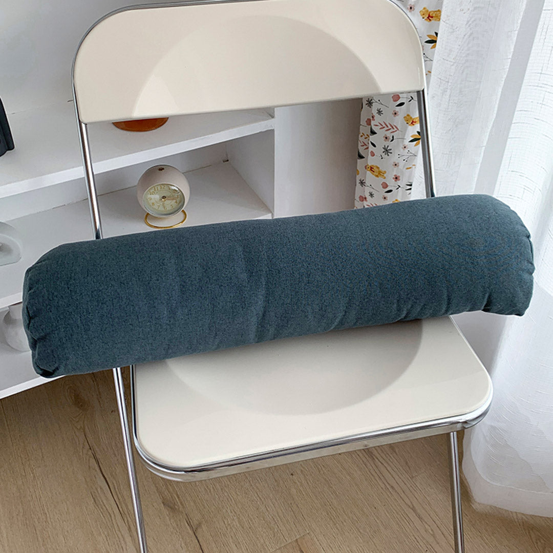 60cm Grey Wedge Lumbar Pillow