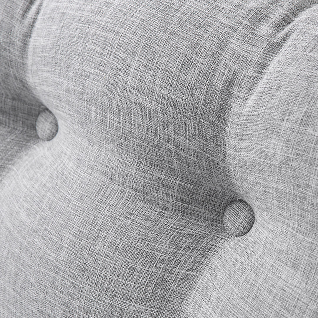 SOGA 120cm Silver Wedge Bed Cushion