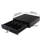 Electronic Cash Drawer 4 Bills 8 Coins Tray Pos 410