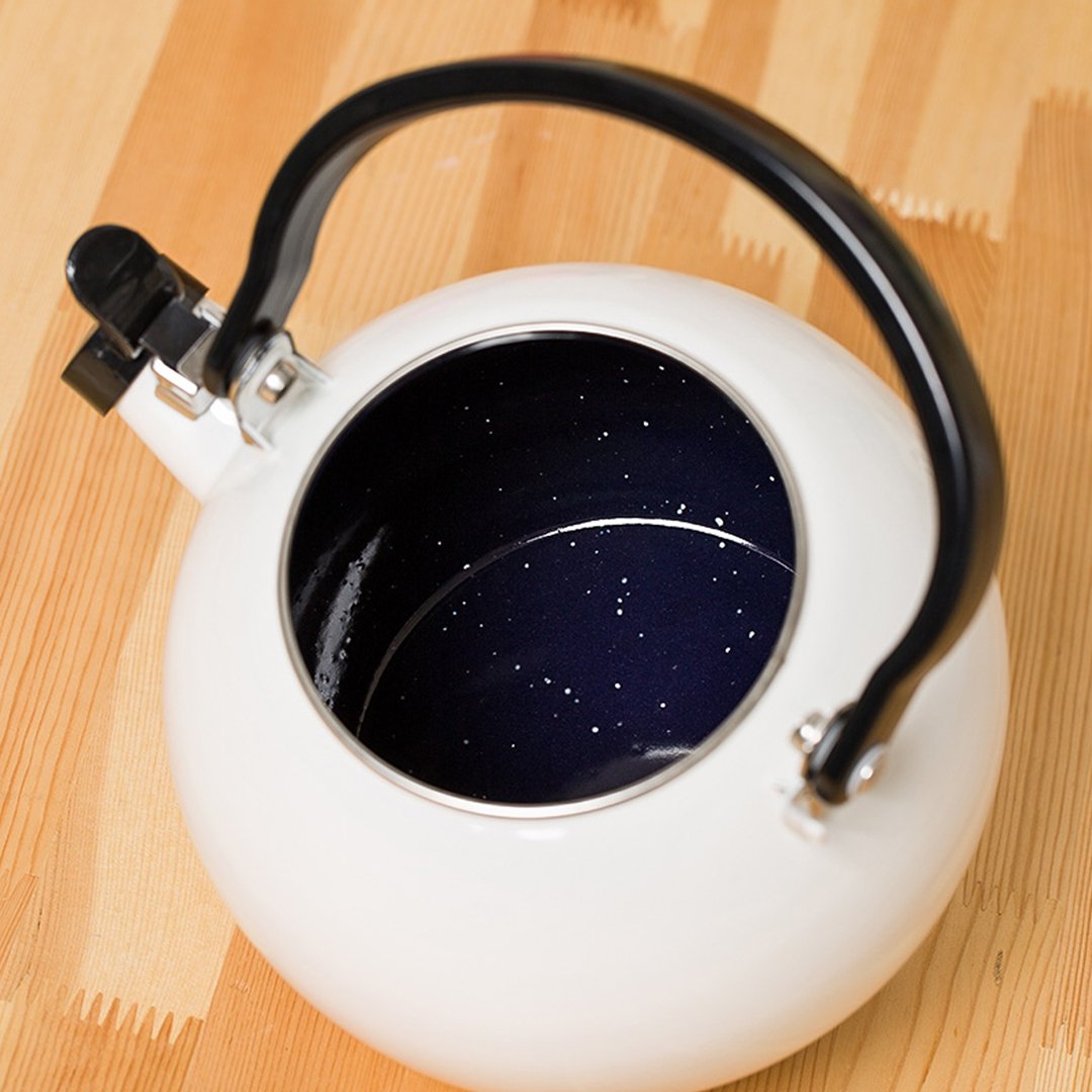 2.0 Liter Ceramic Porcelain Kettle White
