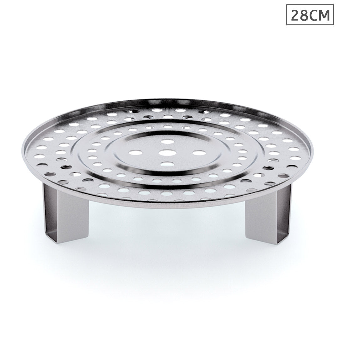 28cm Stainless Steel Steamer Rack Tray