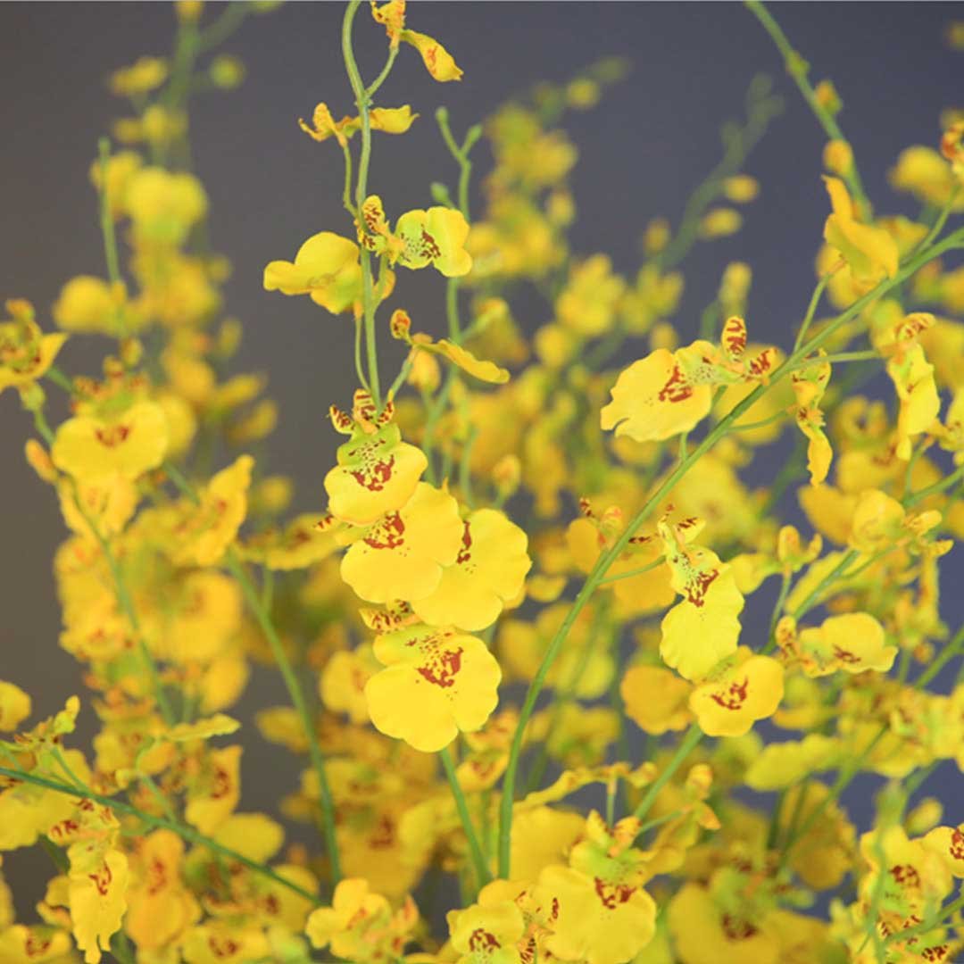 10pcs Artificial Silk Flower Yellow